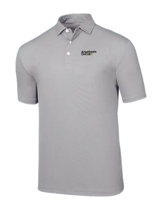 Callaway Birdseye Light Grey Polo w/Anesthesia OnCall Logo