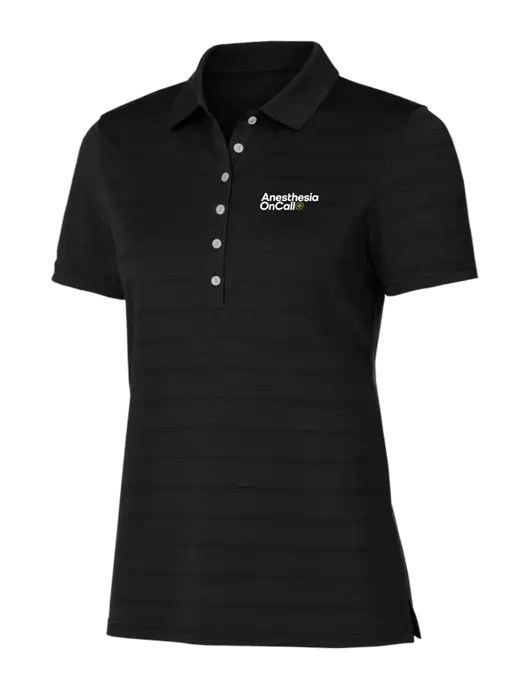 Callaway Womens Black Ventilated Polo w/Anesthesia OnCall Logo