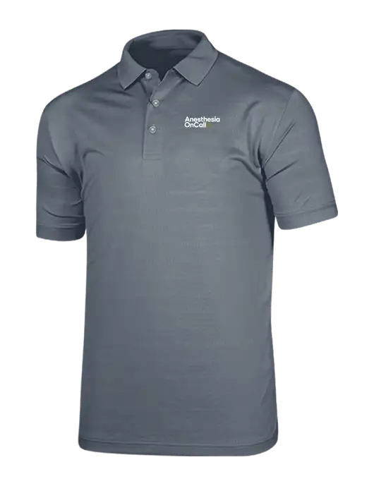Callaway Vibrant Light Grey Ventilated Polo w/Anesthesia OnCall Logo