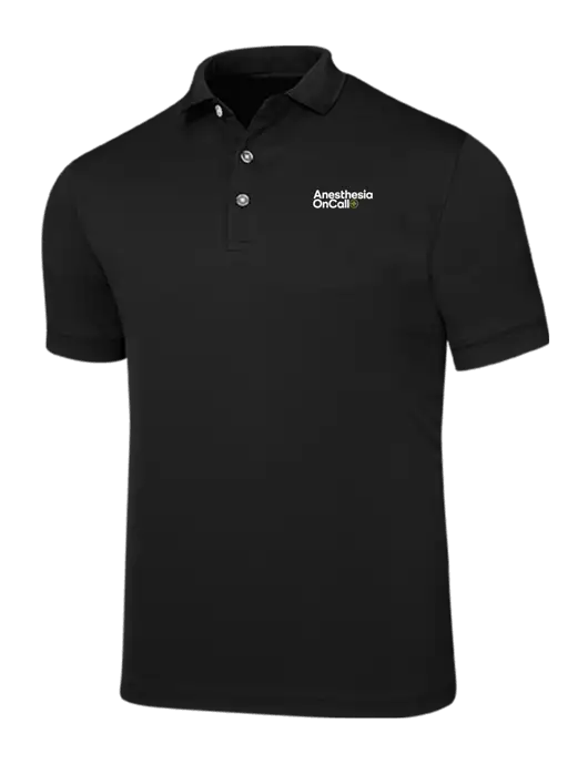 Callaway Ottoman Black Polo w/Anesthesia OnCall Logo
