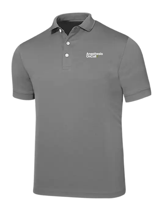Callaway Ottoman Medium Grey Polo w/Anesthesia OnCall Logo