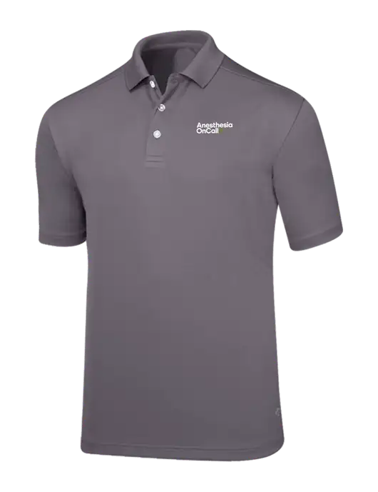 Callaway Core Medium Grey Performance Polo w/Anesthesia OnCall Logo