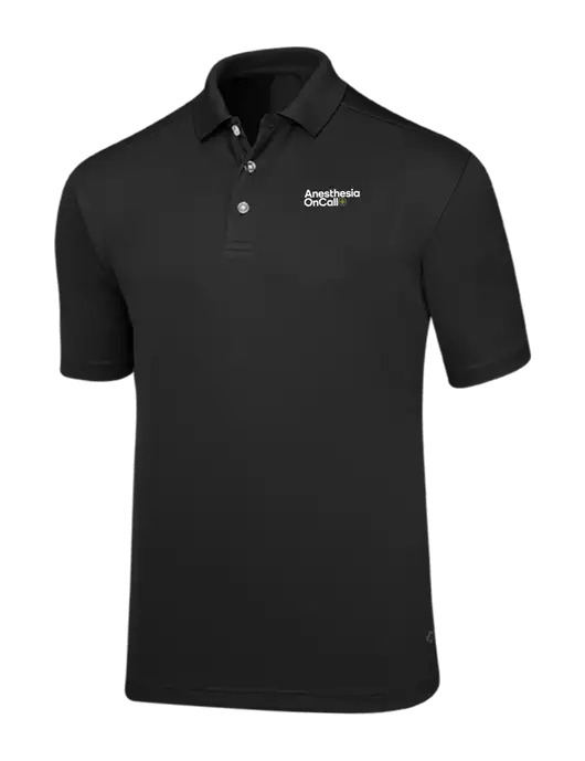 Callaway Core Black Performance Polo w/Anesthesia OnCall Logo