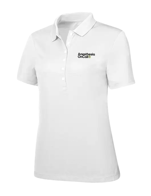 Callaway Womens Ottoman Bright White Polo w/Anesthesia OnCall Logo