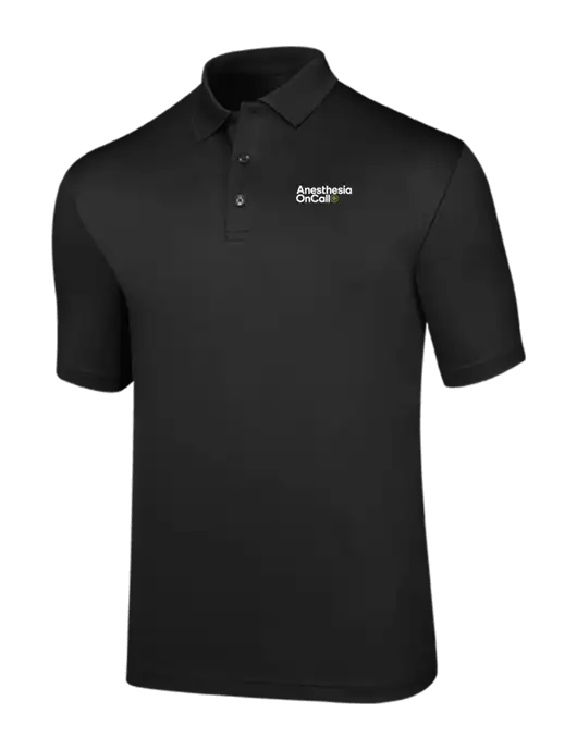 Callaway Opti-Dri Black Chev Polo w/Anesthesia OnCall Logo