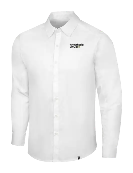 OGIO White Commuter Woven Shirt w/Anesthesia OnCall Logo