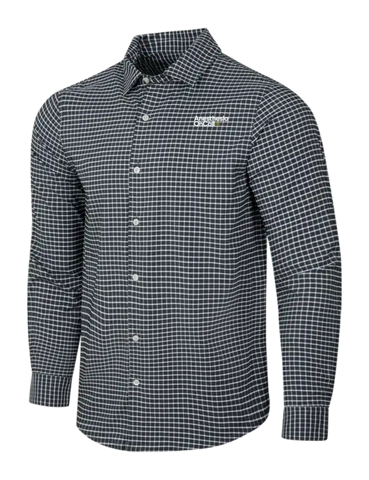 Dark Grey/White City Stretch Shirt w/Anesthesia OnCall Logo