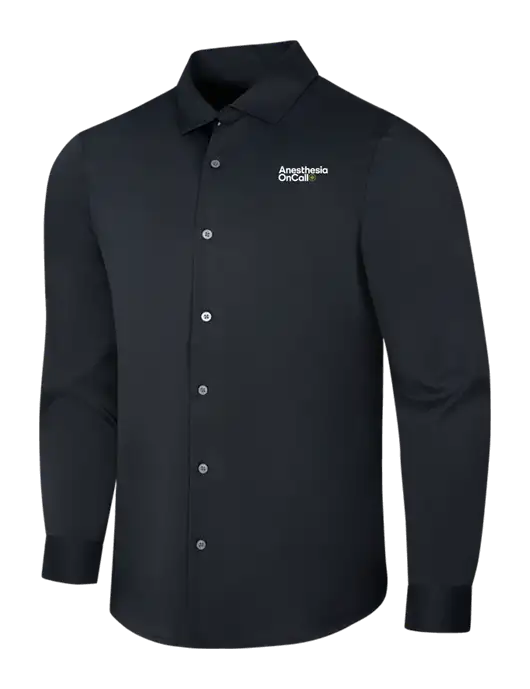 Black City Stretch Shirt w/Anesthesia OnCall Logo
