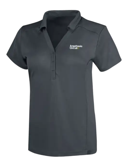 OGIO Dark Grey Womens Framework Polo w/Anesthesia OnCall Logo