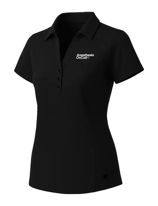 OGIO Womens Blacktop ONYX Polo w/Anesthesia OnCall Logo