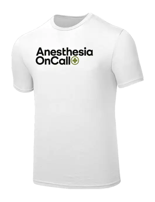 Seriously Soft White T-Shirt w/Anesthesia OnCall Logo