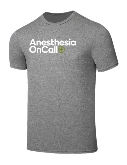 Seriously Soft Grey Frost T-Shirt w/Anesthesia OnCall Logo