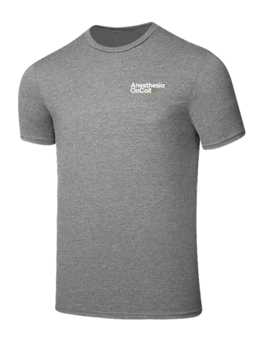 Seriously Soft Grey Frost T-Shirt w/Anesthesia OnCall Logo