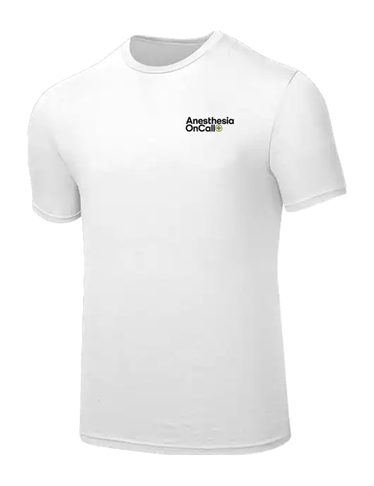 Seriously Soft White T-Shirt w/Anesthesia OnCall Logo
