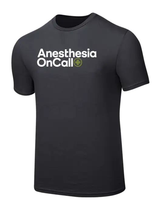 Seriously Soft Charcoal T-Shirt w/Anesthesia OnCall Logo