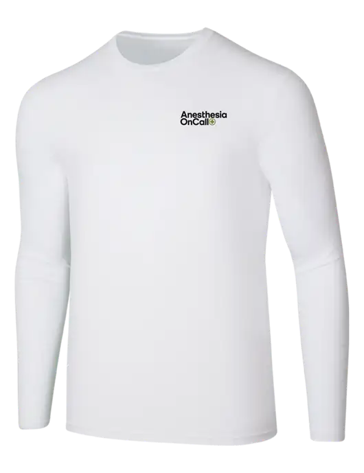 Seriously Soft White Long Sleeve T-Shirt w/Anesthesia OnCall Logo