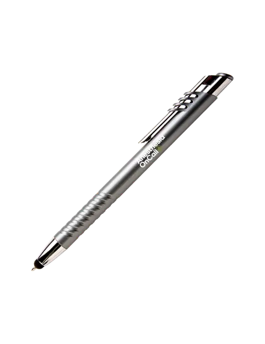 Schirhart Grey Stylus Pen - Blue Ink w/Anesthesia OnCall Logo