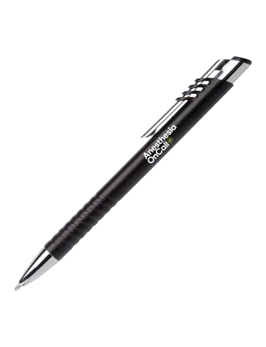 Schirhart Black Pen - Black Ink w/Anesthesia OnCall Logo