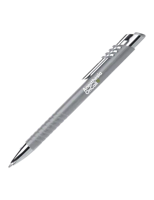 Schirhart Grey Pen - Black Ink w/Anesthesia OnCall Logo