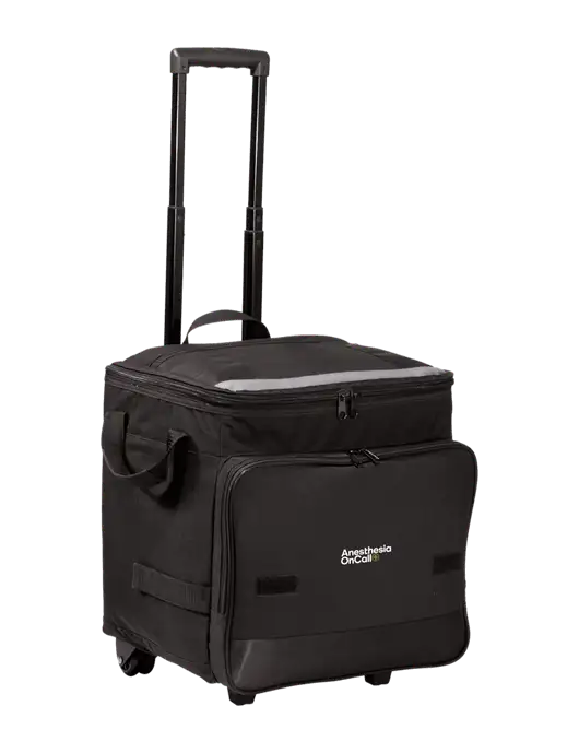 Black Rolling Cooler w/Anesthesia OnCall Logo
