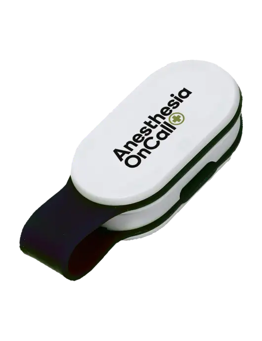 Magna Clip Black Personal Safety Light w/Anesthesia OnCall Logo
