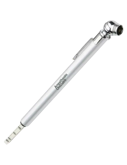 Quick View Silver Tire Gauge w/Anesthesia OnCall Logo