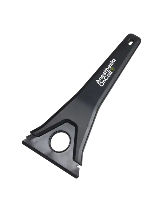 TriBlade Black Windshield Scraper w/Anesthesia OnCall Logo