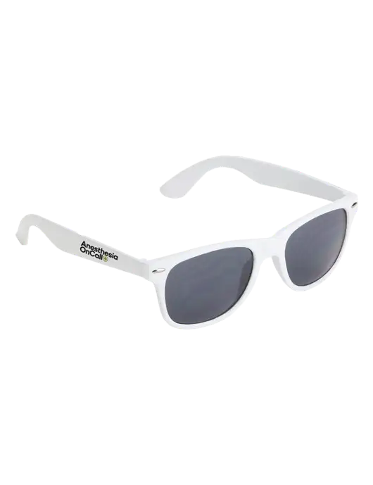Daytona White Sunglasses w/Anesthesia OnCall Logo
