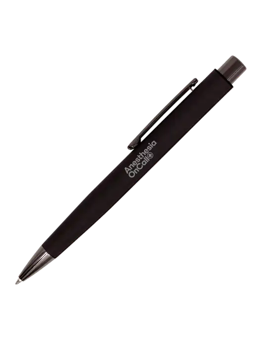Moana Comfort Black - Black Ink w/Anesthesia OnCall Logo