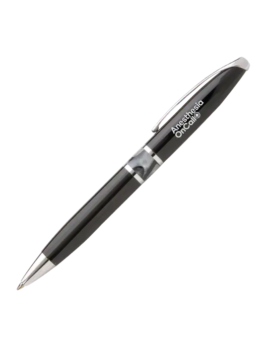 Illusion Black Pen - Black Ink w/Anesthesia OnCall Logo