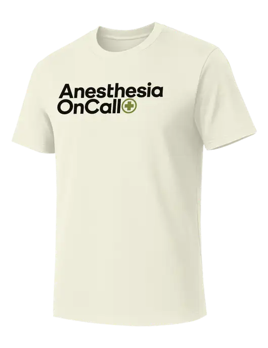 Allmade White Sand Organic Cotton Tee w/Anesthesia OnCall Logo
