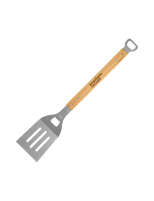 Bamboo BBQ Spatula w/Anesthesia OnCall Logo
