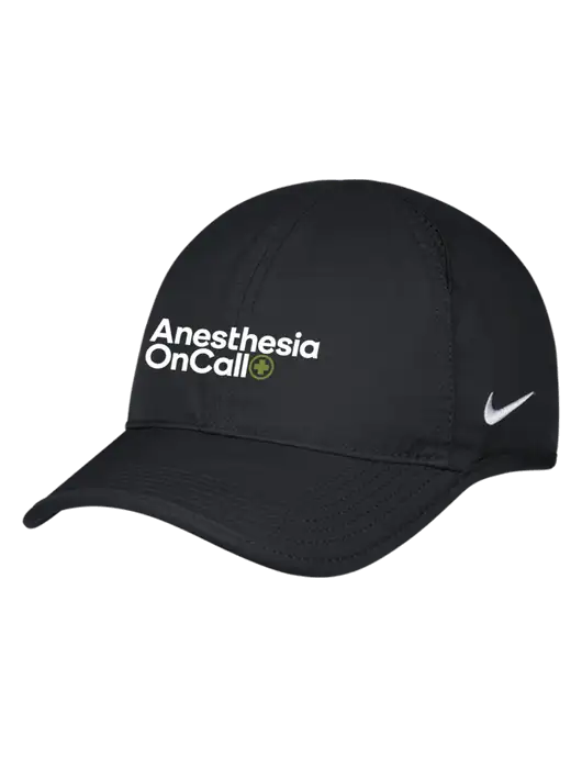 Nike Black Featherlight Cap w/Anesthesia OnCall Logo