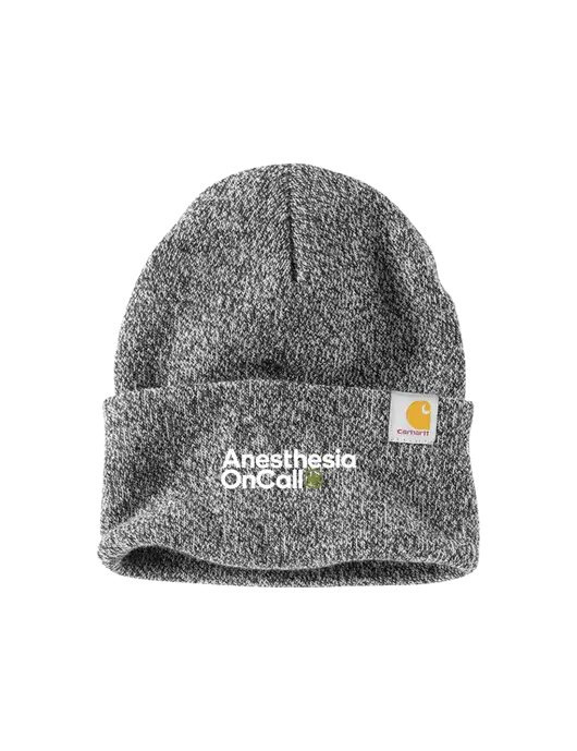 Carhartt Medium Grey Heather Watch Cap 2.0 w/Anesthesia OnCall Logo