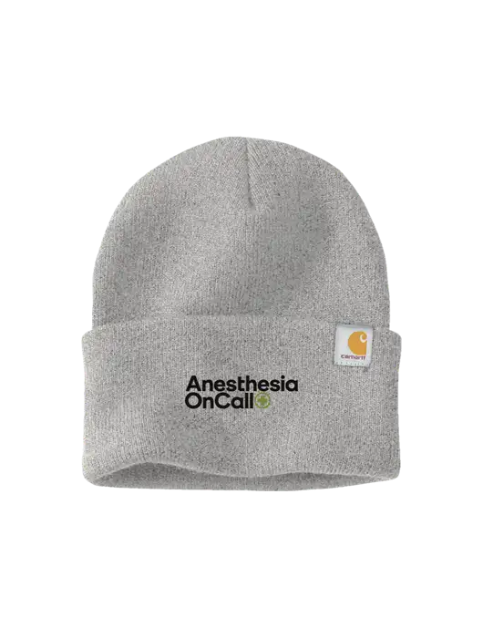 Carhartt Light Grey Heather Watch Cap 2.0 w/Anesthesia OnCall Logo