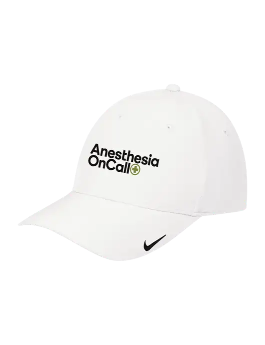 Nike White Dri-FIT Legacy Cap w/Anesthesia OnCall Logo
