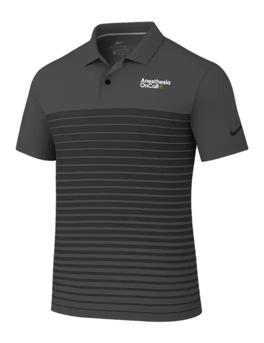 Nike Dark Grey Dri-FIT Vapor Block Polo w/Anesthesia OnCall Logo