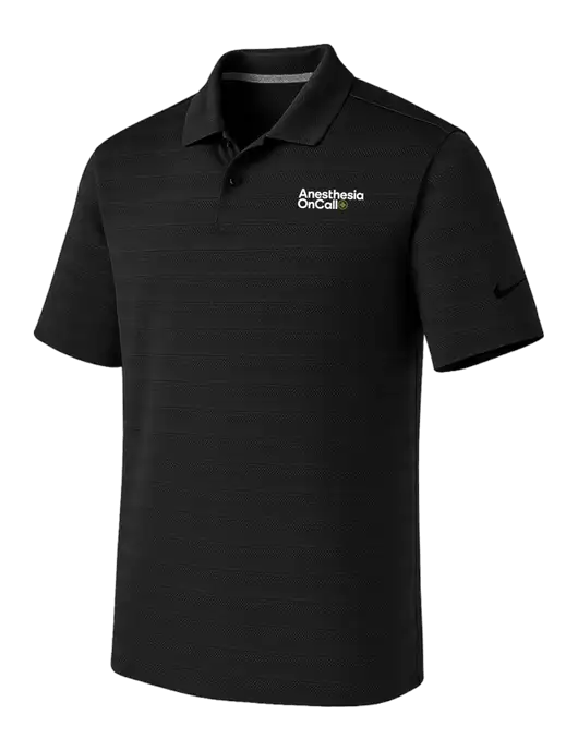 Nike Black Dri-FIT Vapor Jacquard Polo w/Anesthesia OnCall Logo