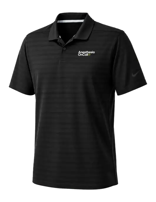 Nike Black Dri-FIT Vapor Jacquard Polo w/Anesthesia OnCall Logo
