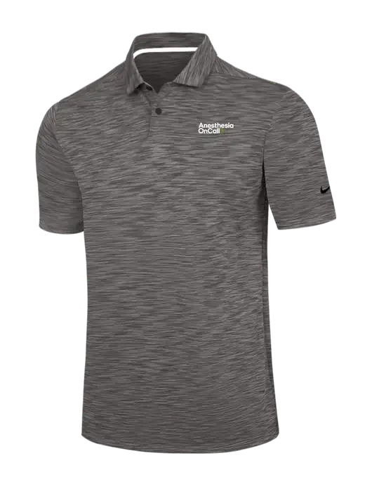 Nike Dark Grey Dri-FIT Vapor Space Dyed Polo w/Anesthesia OnCall Logo