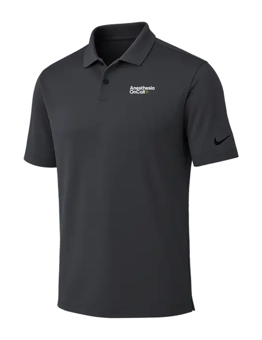 Nike Dark Grey Dri-FIT Vapor Polo w/Anesthesia OnCall Logo