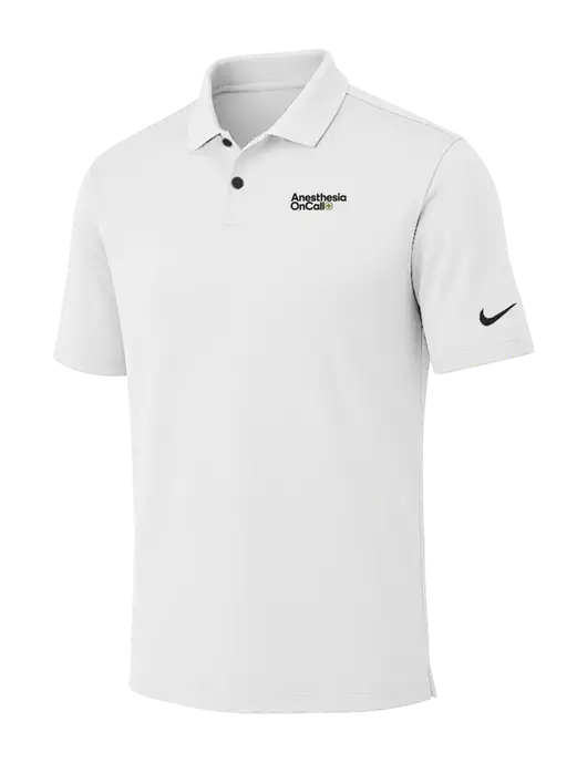 Nike White Dri-FIT Vapor Polo w/Anesthesia OnCall Logo