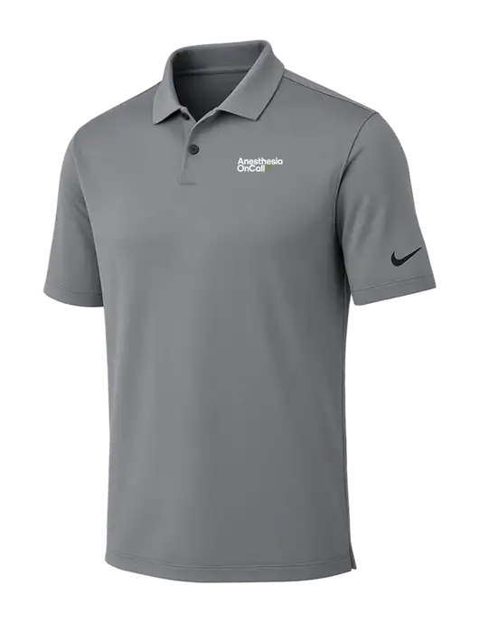 Nike Medium Grey Dri-FIT Vapor Polo w/Anesthesia OnCall Logo