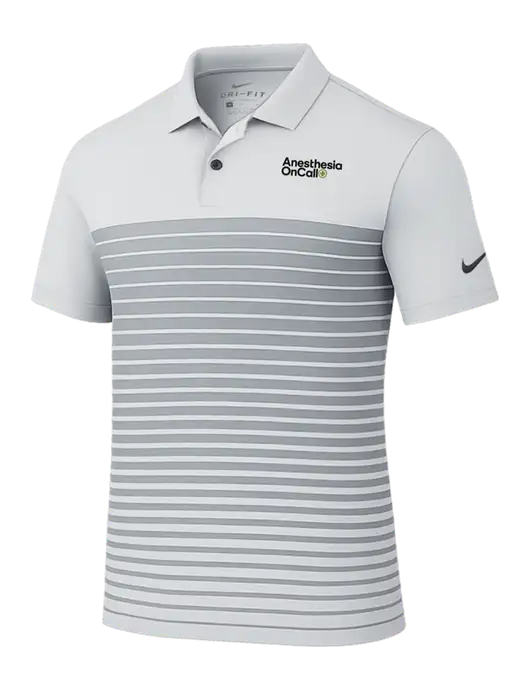 Nike Light Grey Dri-FIT Vapor Block Polo w/Anesthesia OnCall Logo
