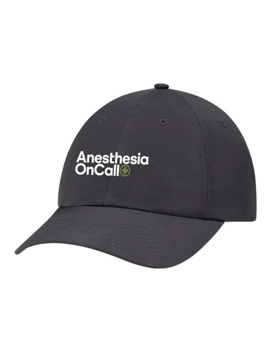 Richardson Relaxed Performance Lite Dark Grey Cap w/Anesthesia OnCall Logo