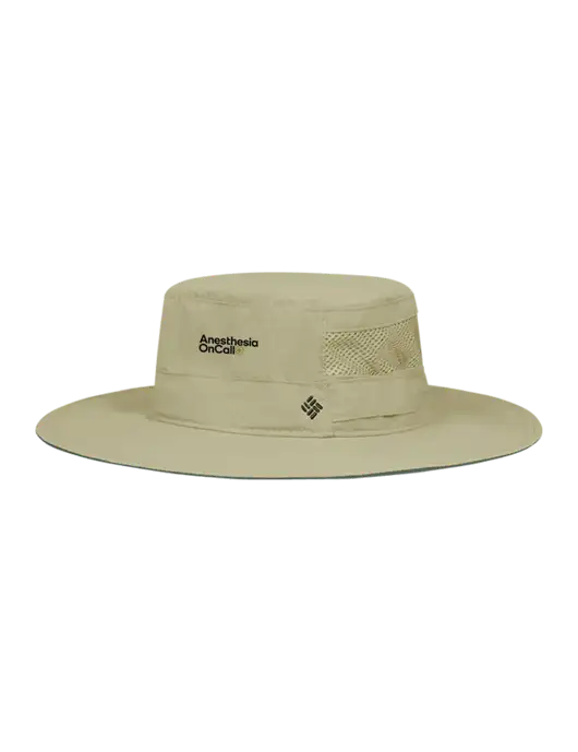 Columbia Tan Bora Bora Booney  Hat w/Anesthesia OnCall Logo