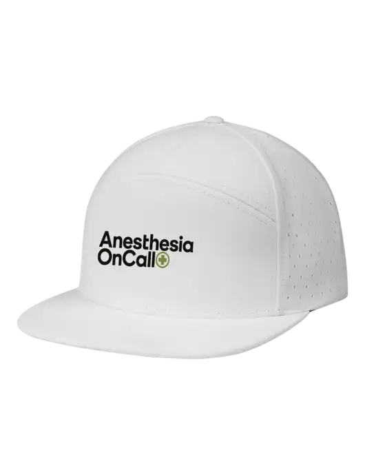 Richardson White Cannon Cap w/Anesthesia OnCall Logo