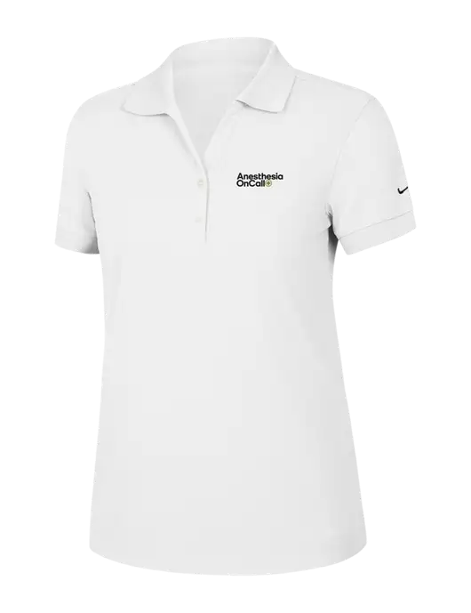 Nike Womens Dri-FIT Classic White Polo w/Anesthesia OnCall Logo