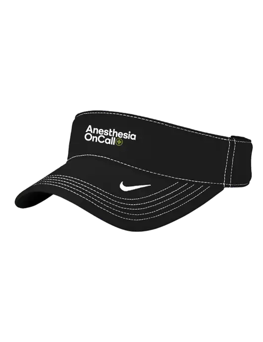 Nike Black Dri-FIT Ace Visor w/Anesthesia OnCall Logo