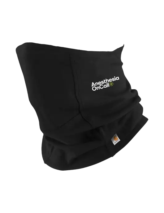 Carhartt Black Cotton Blend Filter Pocket Gaiter w/Anesthesia OnCall Logo